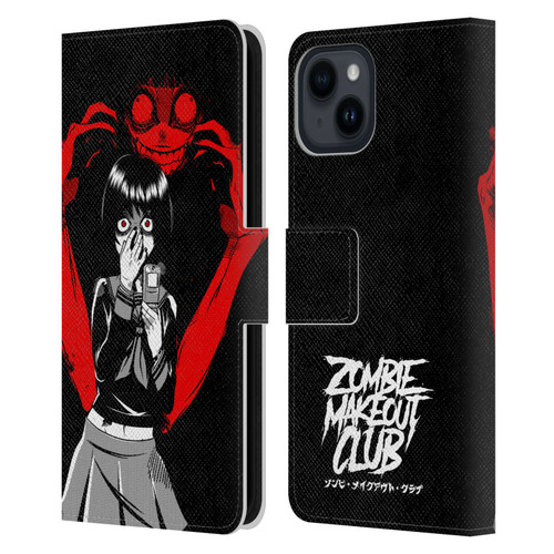 Zombie Makeout Club Art Selfie Leather Book Wallet Case Cover For Apple iPhone 15