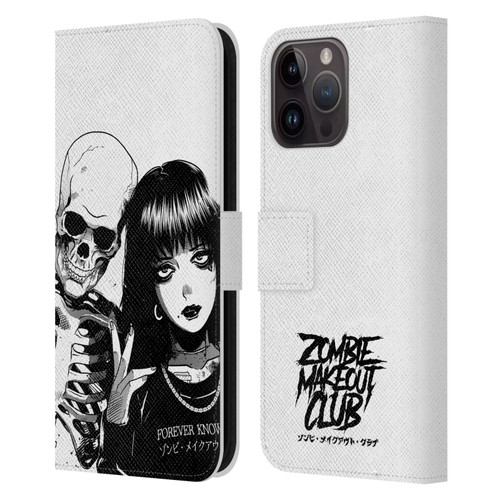 Zombie Makeout Club Art Forever Knows Best Leather Book Wallet Case Cover For Apple iPhone 15 Pro Max