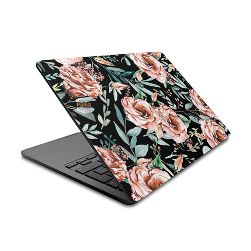Anis Illustration Bloomers Black Vinyl Sticker Skin Decal Cover for Apple MacBook Air 13.6" A2681 (2022)