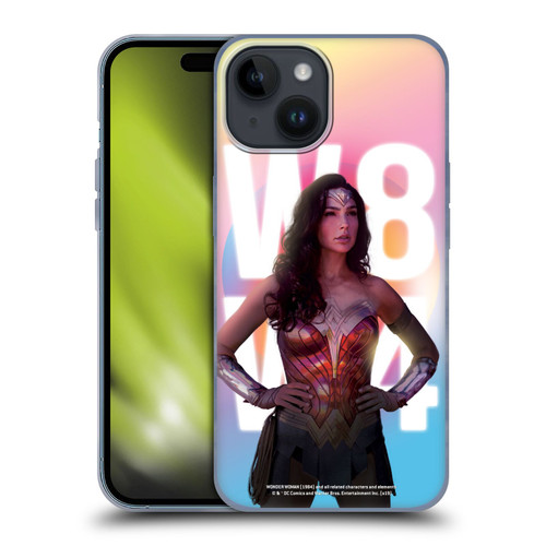 Wonder Woman 1984 80's Graphics Costume Soft Gel Case for Apple iPhone 15