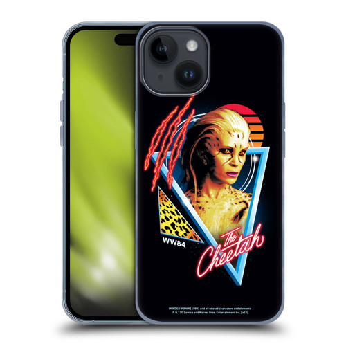 Wonder Woman 1984 80's Graphics The Cheetah Soft Gel Case for Apple iPhone 15