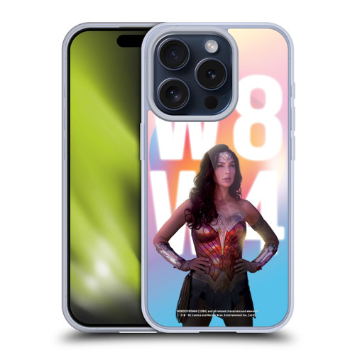 Wonder Woman 1984 80's Graphics Costume Soft Gel Case for Apple iPhone 15 Pro