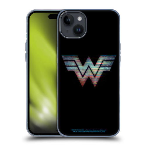Wonder Woman 1984 Logo Art Main Soft Gel Case for Apple iPhone 15 Plus