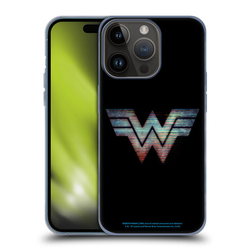Wonder Woman 1984 Logo Art Main Soft Gel Case for Apple iPhone 15 Pro