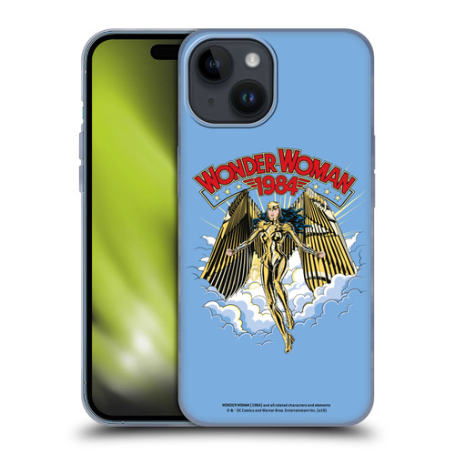 Wonder Woman 1984 Retro Art Golden Armour Soft Gel Case for Apple iPhone 15