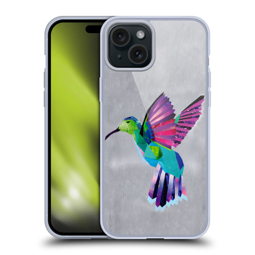 Artpoptart Animals Hummingbird Soft Gel Case for Apple iPhone 15 Plus