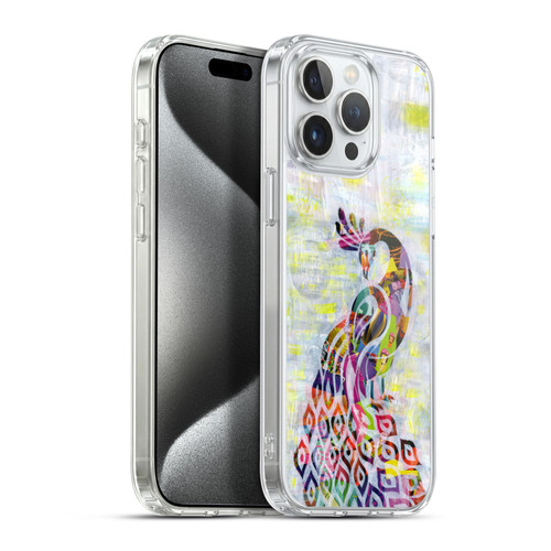 Artpoptart Animals Peacock Soft Gel Case for Apple iPhone 15 Pro Max & MagSafe