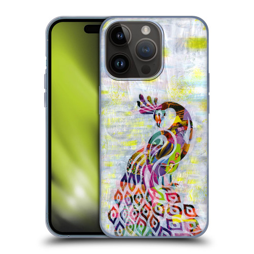 Artpoptart Animals Peacock Soft Gel Case for Apple iPhone 15 Pro