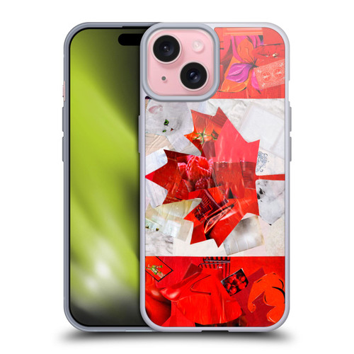 Artpoptart Flags Canada Soft Gel Case for Apple iPhone 15 & MagSafe