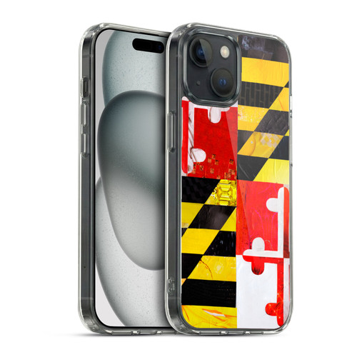 Artpoptart Flags Maryland Soft Gel Case for Apple iPhone 15 & MagSafe