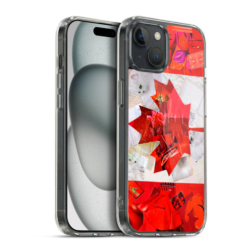Artpoptart Flags Canada Soft Gel Case for Apple iPhone 15 Plus & MagSafe