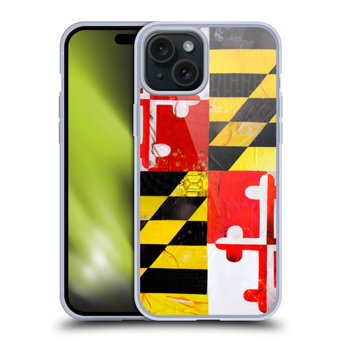 Artpoptart Flags Maryland Soft Gel Case for Apple iPhone 15 Plus & MagSafe