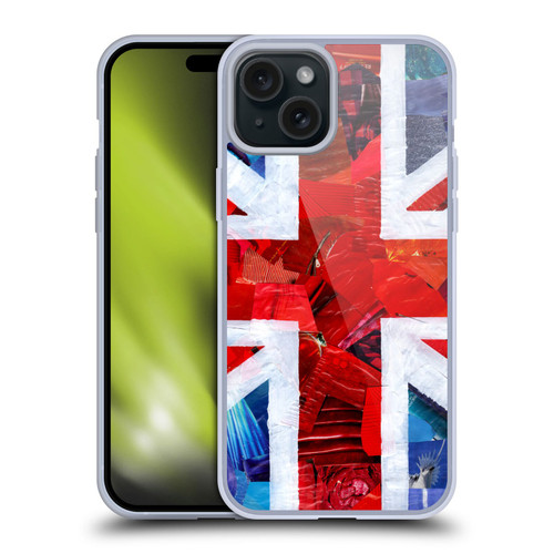 Artpoptart Flags Union Jack Soft Gel Case for Apple iPhone 15 Plus & MagSafe