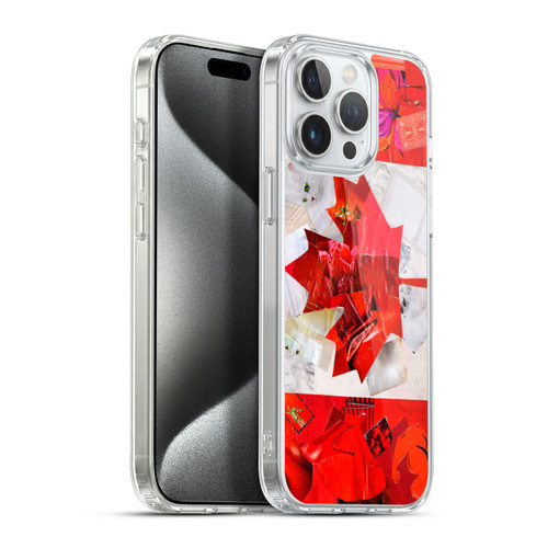 Artpoptart Flags Canada Soft Gel Case for Apple iPhone 15 Pro Max & MagSafe