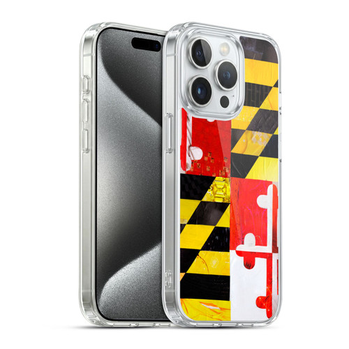 Artpoptart Flags Maryland Soft Gel Case for Apple iPhone 15 Pro & MagSafe