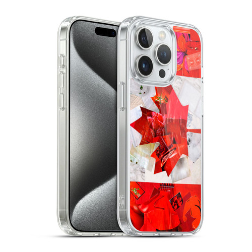 Artpoptart Flags Canada Soft Gel Case for Apple iPhone 15 Pro & MagSafe