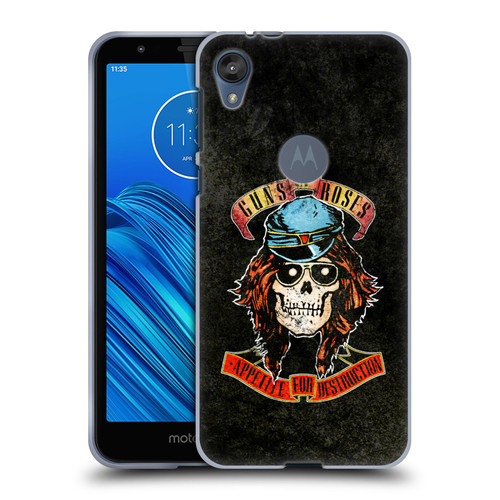 Guns N' Roses Vintage Rose Soft Gel Case for Motorola Moto E6