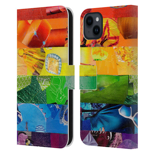Artpoptart Flags LGBT Leather Book Wallet Case Cover For Apple iPhone 15 Plus
