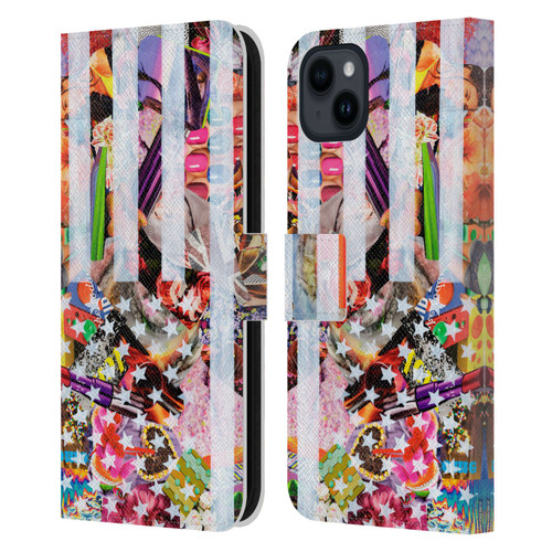 Artpoptart Flags Murican Leather Book Wallet Case Cover For Apple iPhone 15 Plus