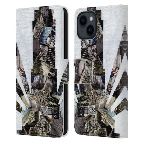 Artpoptart Travel Empire State Leather Book Wallet Case Cover For Apple iPhone 15