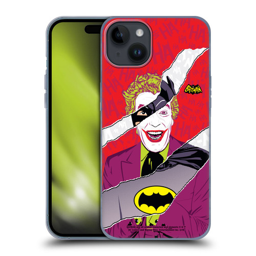 Batman TV Series Graphics Joker Soft Gel Case for Apple iPhone 15 Plus
