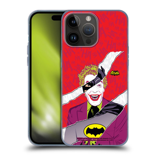 Batman TV Series Graphics Joker Soft Gel Case for Apple iPhone 15 Pro Max