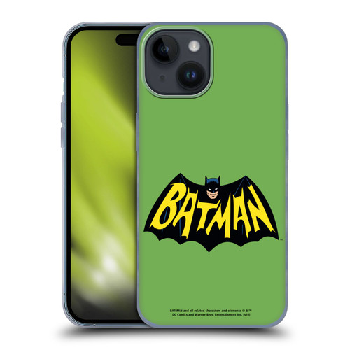Batman TV Series Logos Main Soft Gel Case for Apple iPhone 15