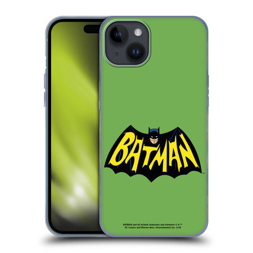 Batman TV Series Logos Main Soft Gel Case for Apple iPhone 15 Plus