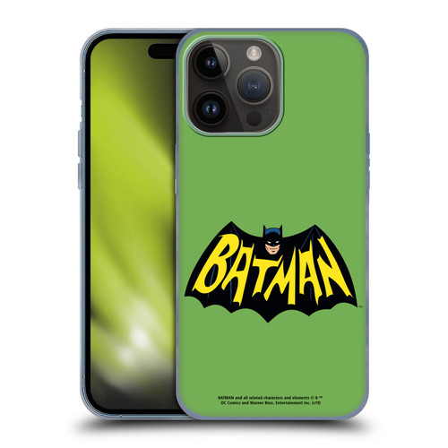 Batman TV Series Logos Main Soft Gel Case for Apple iPhone 15 Pro Max