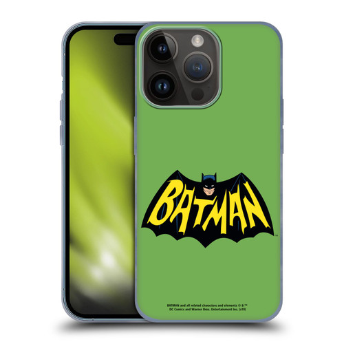 Batman TV Series Logos Main Soft Gel Case for Apple iPhone 15 Pro