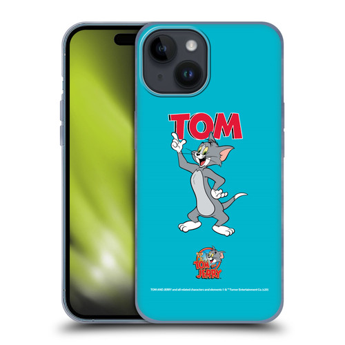 Tom and Jerry Characters Tom Soft Gel Case for Apple iPhone 15