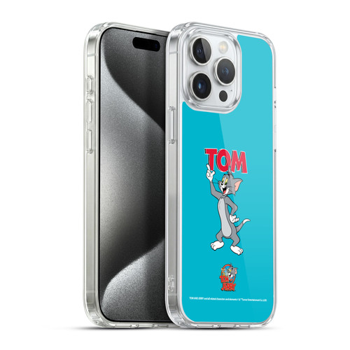 Tom and Jerry Characters Tom Soft Gel Case for Apple iPhone 15 Pro Max & MagSafe