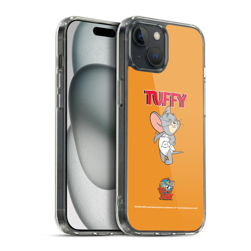 Tom and Jerry Characters Nibbles Soft Gel Case for Apple iPhone 15 Plus & MagSafe