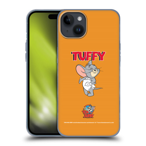 Tom and Jerry Characters Nibbles Soft Gel Case for Apple iPhone 15 Plus