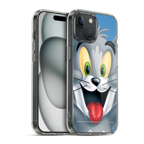 Tom and Jerry Full Face Tom Soft Gel Case for Apple iPhone 15 & MagSafe