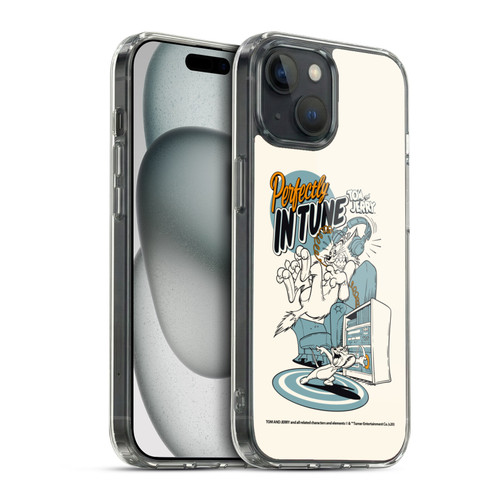 Tom and Jerry Illustration Perfectly In Tune Soft Gel Case for Apple iPhone 15 & MagSafe