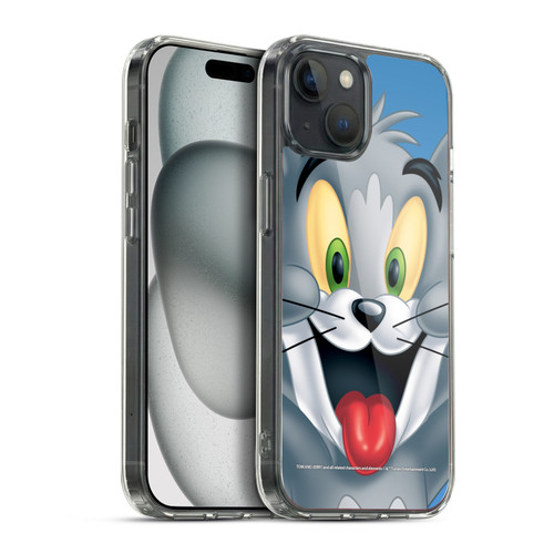 Tom and Jerry Full Face Tom Soft Gel Case for Apple iPhone 15 Plus & MagSafe