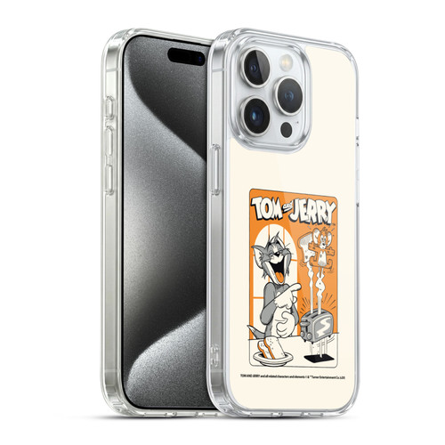 Tom and Jerry Illustration Laugh And Toasted Soft Gel Case for Apple iPhone 15 Pro & MagSafe