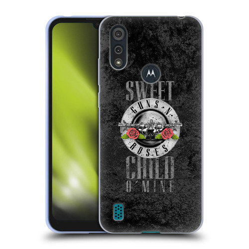 Guns N' Roses Vintage Sweet Child O' Mine Soft Gel Case for Motorola Moto E6s (2020)