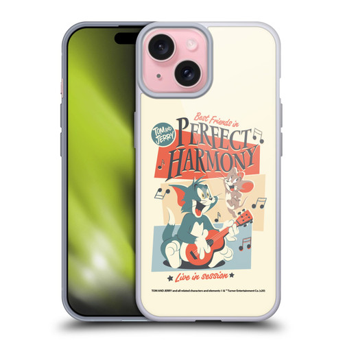 Tom and Jerry Retro Perfect Harmony Soft Gel Case for Apple iPhone 15
