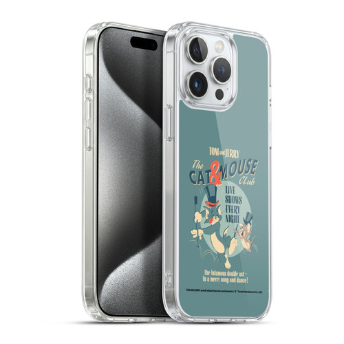 Tom and Jerry Retro Cat & Mouse Club Soft Gel Case for Apple iPhone 15 Pro Max & MagSafe