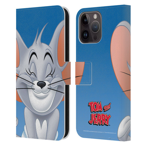 Tom and Jerry Full Face Nibbles Leather Book Wallet Case Cover For Apple iPhone 15 Pro Max