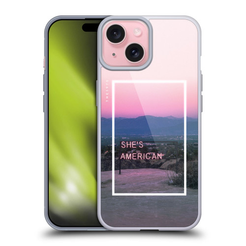 The 1975 Songs She's American Soft Gel Case for Apple iPhone 15