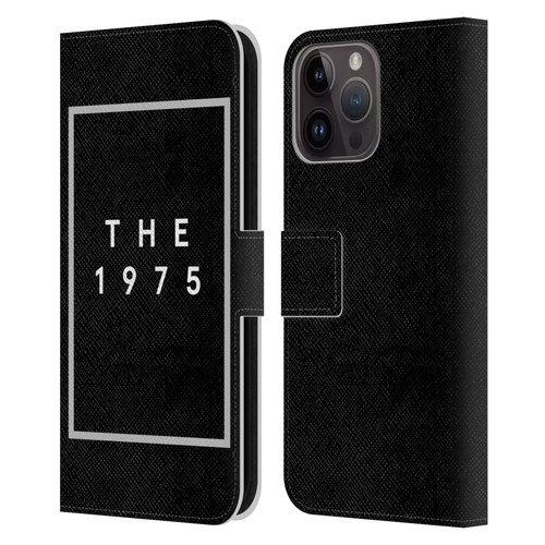 The 1975 Key Art Logo Black Leather Book Wallet Case Cover For Apple iPhone 15 Pro Max