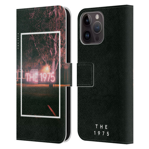 The 1975 Songs Neon Sign Logo Leather Book Wallet Case Cover For Apple iPhone 15 Pro Max