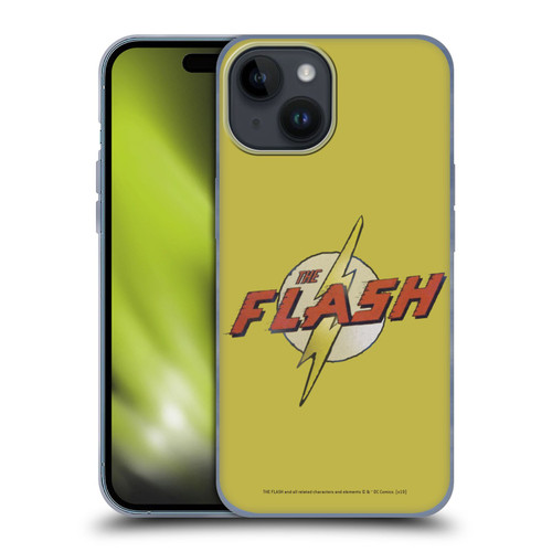 The Flash DC Comics Fast Fashion Logo Soft Gel Case for Apple iPhone 15