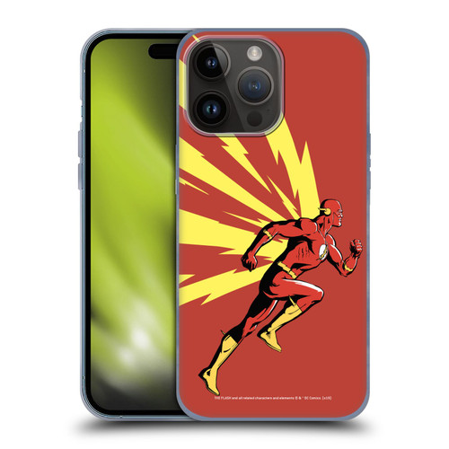 The Flash DC Comics Fast Fashion Running Soft Gel Case for Apple iPhone 15 Pro Max