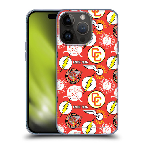 The Flash DC Comics Fast Fashion Pattern Soft Gel Case for Apple iPhone 15 Pro