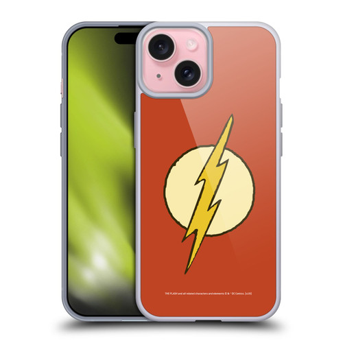 The Flash DC Comics Vintage Logo Soft Gel Case for Apple iPhone 15