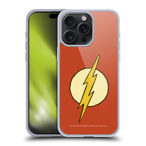 The Flash DC Comics Vintage Logo Soft Gel Case for Apple iPhone 15 Pro Max